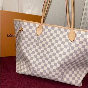 Authentic LOUIS VUITTON Azur Neverfull GM